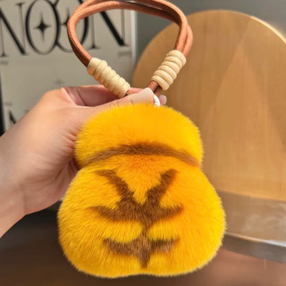 Genuine Rabbit Fur Keychain - Beautiful and cute bag charm