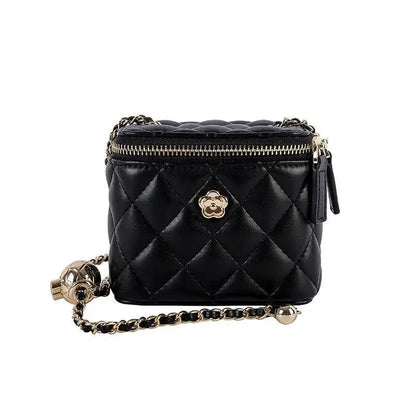 Small women's crossbody bag with a chain strap