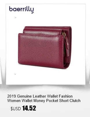 Women's wallet in genuine leather with RFID for card