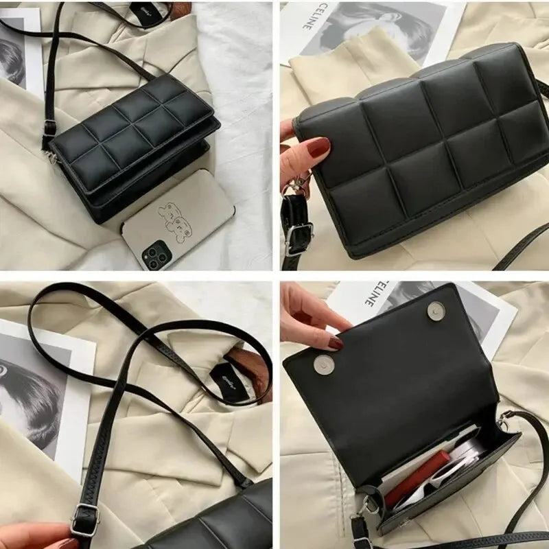 Classic Women's Shoulder Bag with Top Handle – Small, Leather, Crossbody