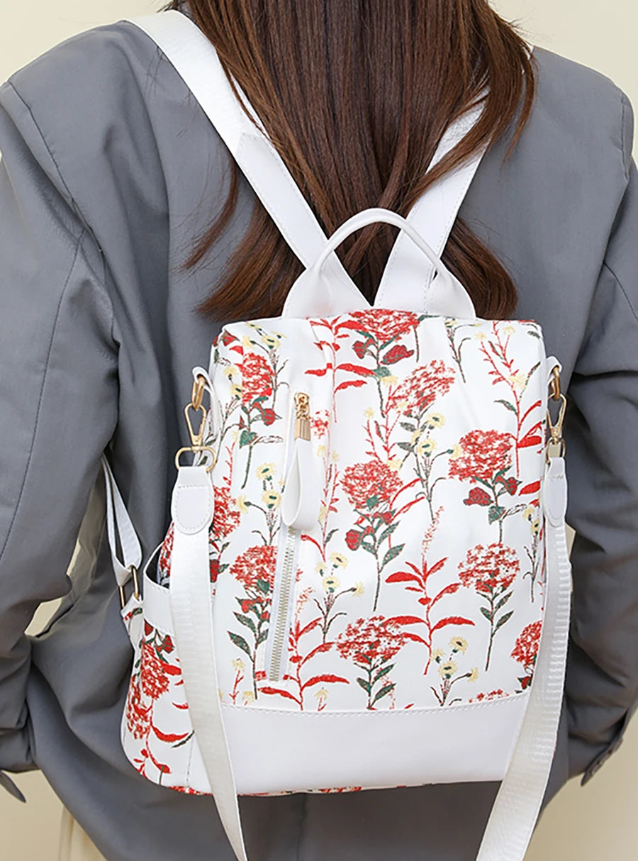 Women's Leather Backpack with Anti-Theft Design – Multifunctional and High-Capacity