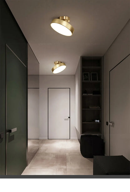 LED Ceiling Light Modern Rotatable Lamp For Corridor Bedroom Living Room Restaurant Indoor Home Decor Round Illumination Fixture