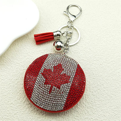 Ladybug keychain with a beautiful and charming crystal pendant
