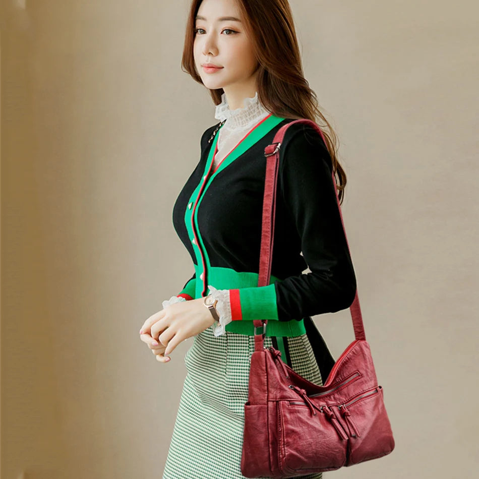 Luxury women's crossbody bags in high-quality leather