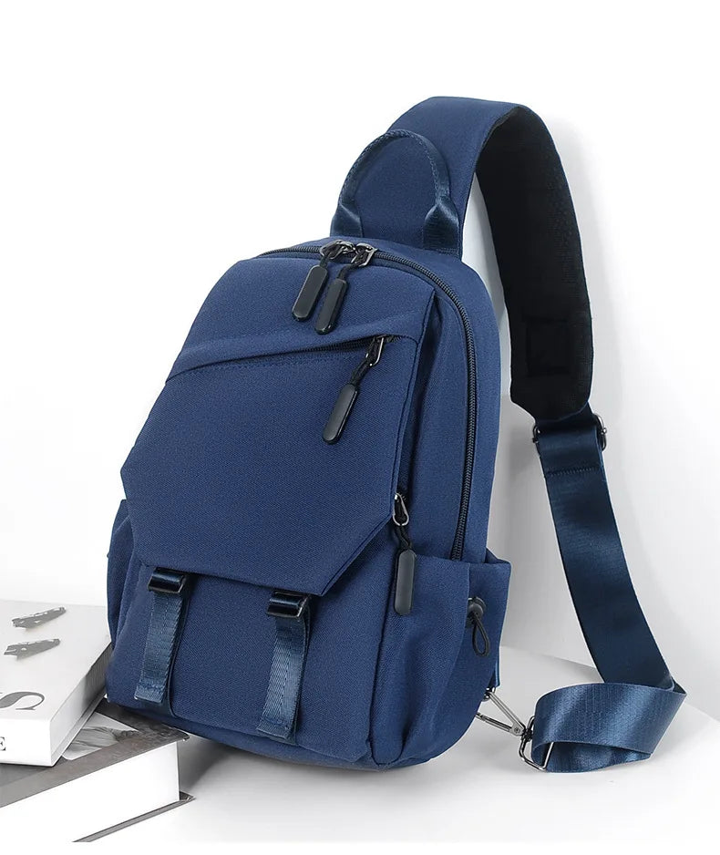 Men's single shoulder crossbody backpack, handheld, for outdoor activities, gym
