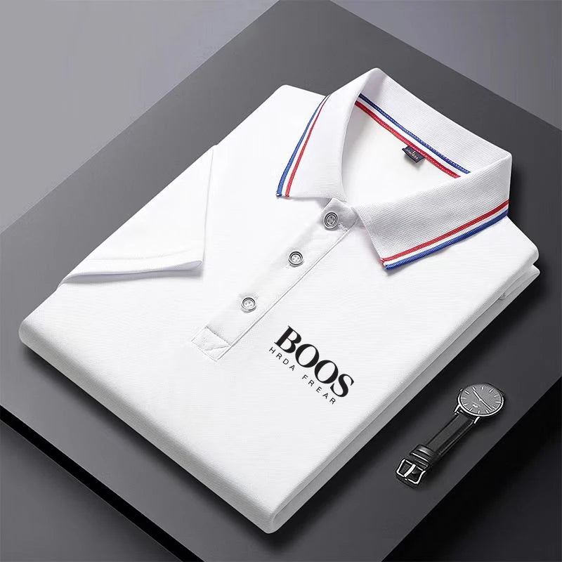 Men's short-sleeved polo shirt, casual and comfortable