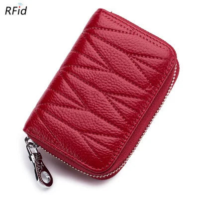 Women's wallet in genuine leather with RFID for card