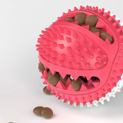 Interactive silicone toy with suction cup for dogs, ideal for chewing and cleaning teeth