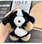 Plush keychain with an adorable and fun dog/rabbit pendant