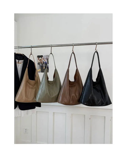 Women's High-Quality leather tote bag, vintage style, model 2025