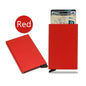 Slim and minimalist metal RFID card holder for men and women