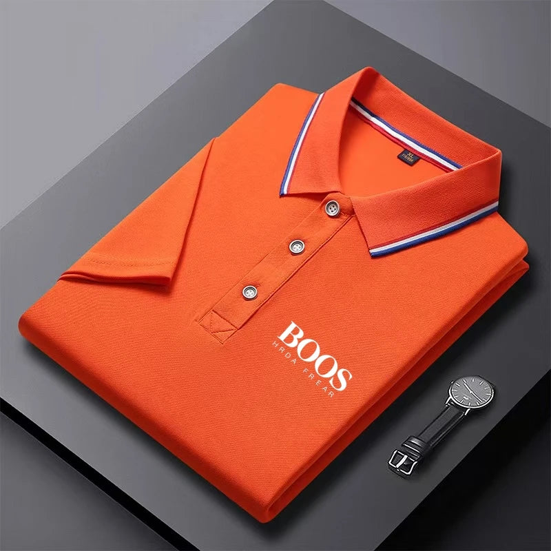 Men's short-sleeved polo shirt, casual and comfortable