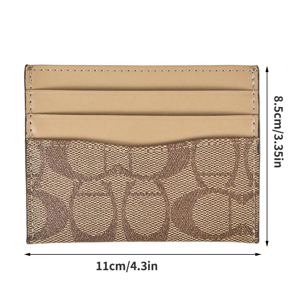 Small women's card holder wallets with an elegant design.