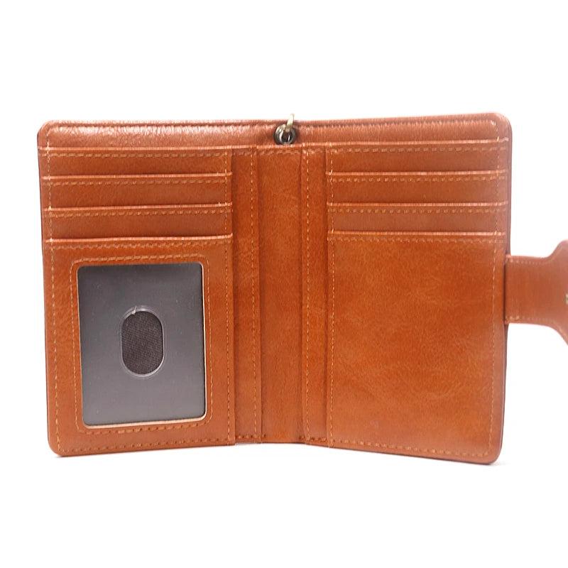 Retro leather women's wallet
