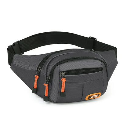 Multifunctional unisex waist bag with large capacity and waterproof properties