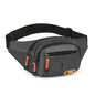 Multifunctional unisex waist bag with large capacity and waterproof properties