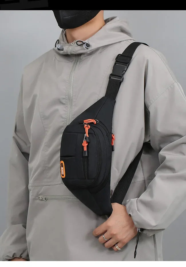 Multifunctional unisex waist bag with large capacity and waterproof properties