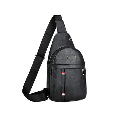 Men's PU shoulder bag, fanny pack, crossbody bag
