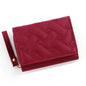 Small women's wallet in leather, elegant design, available in various colors.