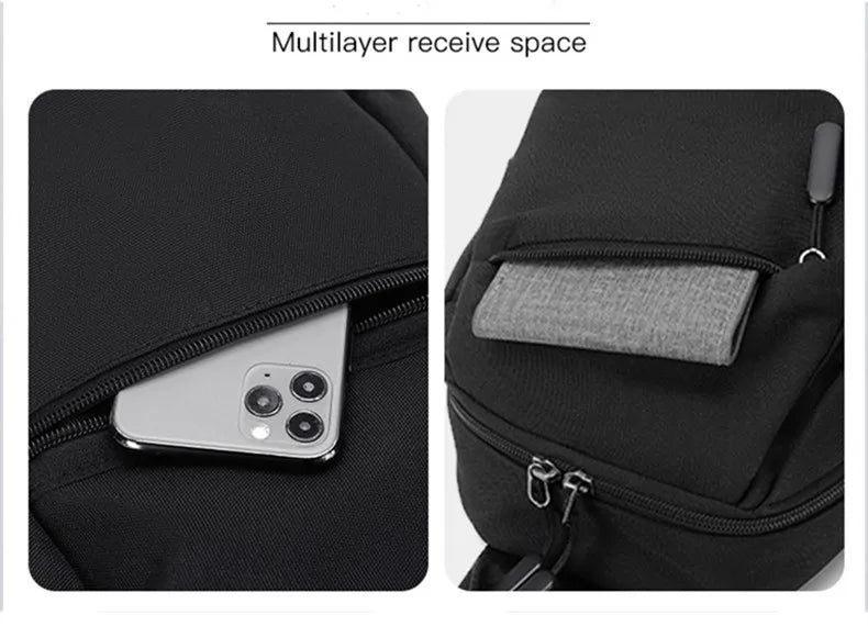 Men's single shoulder crossbody backpack, handheld, for outdoor activities, gym