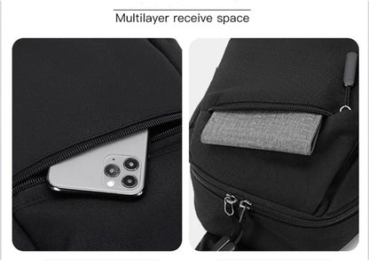 Men's single shoulder crossbody backpack, handheld, for outdoor activities, gym