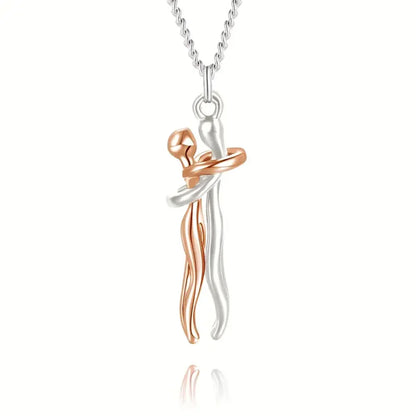 Love Symbol Hug Pendant Necklace – Sophisticated and Elegant