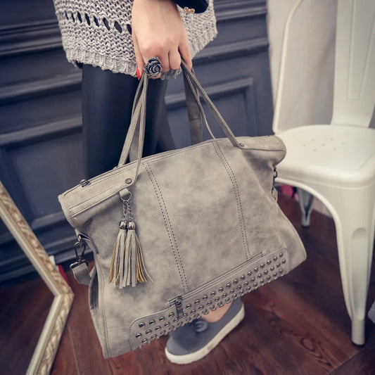 High-quality women's leather handbag