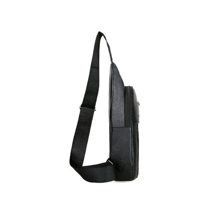 Men's PU shoulder bag, fanny pack, crossbody bag