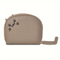 Card holder with a cat-shaped design and multiple compartments.