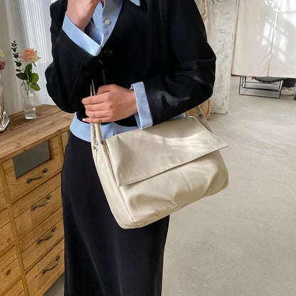 Large women's leather handbag