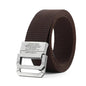 Elegant, casual, tactical men's belt in nylon fabric, military style, to wear with jeans