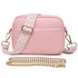 Women's leather tote bag, classic style with crossbody strap and chain detail