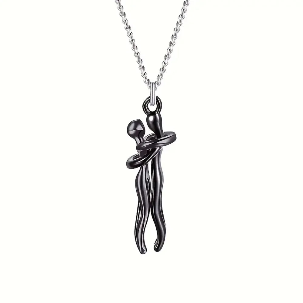 Love Symbol Hug Pendant Necklace – Sophisticated and Elegant