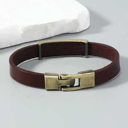 Vintage leather bracelet for men