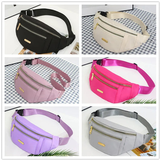 Lightweight crossbody fanny pack for women and men, ideal for running, walking, traveling, and exercising