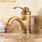 Crane 6-inch antique brass lavatory faucet