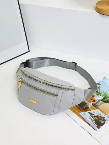 Lightweight crossbody fanny pack for women and men, ideal for running, walking, traveling, and exercising