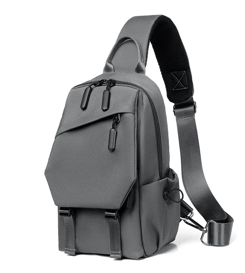 Men's single shoulder crossbody backpack, handheld, for outdoor activities, gym