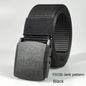 Men's casual belt for outdoor activities, made of canvas and nylon, without metal