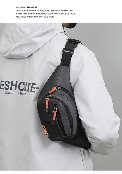 Multifunctional unisex waist bag with large capacity and waterproof properties