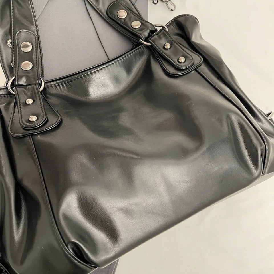 Stylish, large-capacity retro women's shoulder/crossbody bag