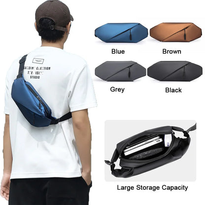 Modern men's shoulder bag and crossbody bag with ample capacity