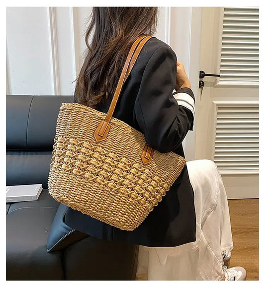 Classic women's handbag, crafted from premium leather with an elegant finish
