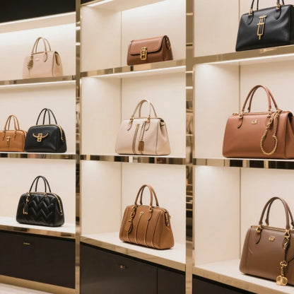 Women's High-Quality leather tote bag, vintage style, model 2025