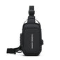Stylish Men's Sling Bag - Durable Oxford Fabric, Crossbody Chest Pack with Phone Pocket, Zip Closure for Daily Commute