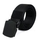 Canvas belt for men and women, tactical style, made of nylon, without metal.