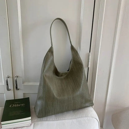 Women's High-Quality leather tote bag, vintage style, model 2025