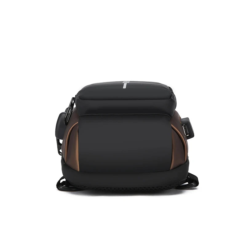 Stylish Men's Sling Bag - Durable Oxford Fabric, Crossbody Chest Pack with Phone Pocket, Zip Closure for Daily Commute