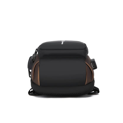 Stylish Men's Sling Bag - Durable Oxford Fabric, Crossbody Chest Pack with Phone Pocket, Zip Closure for Daily Commute