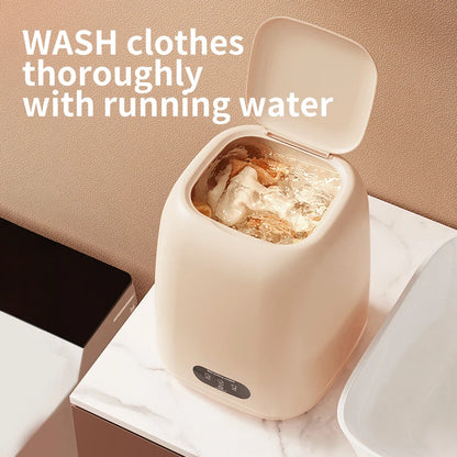 Fully Automatic Portable Mini Washer with Spin-Dry Function (220V) for Underwear and Children's Clothing